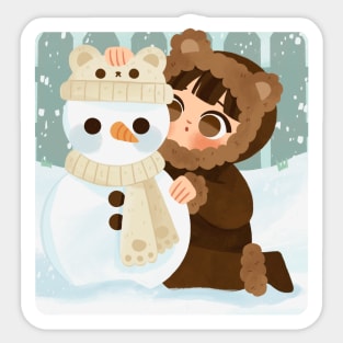 Snow Bear Sticker